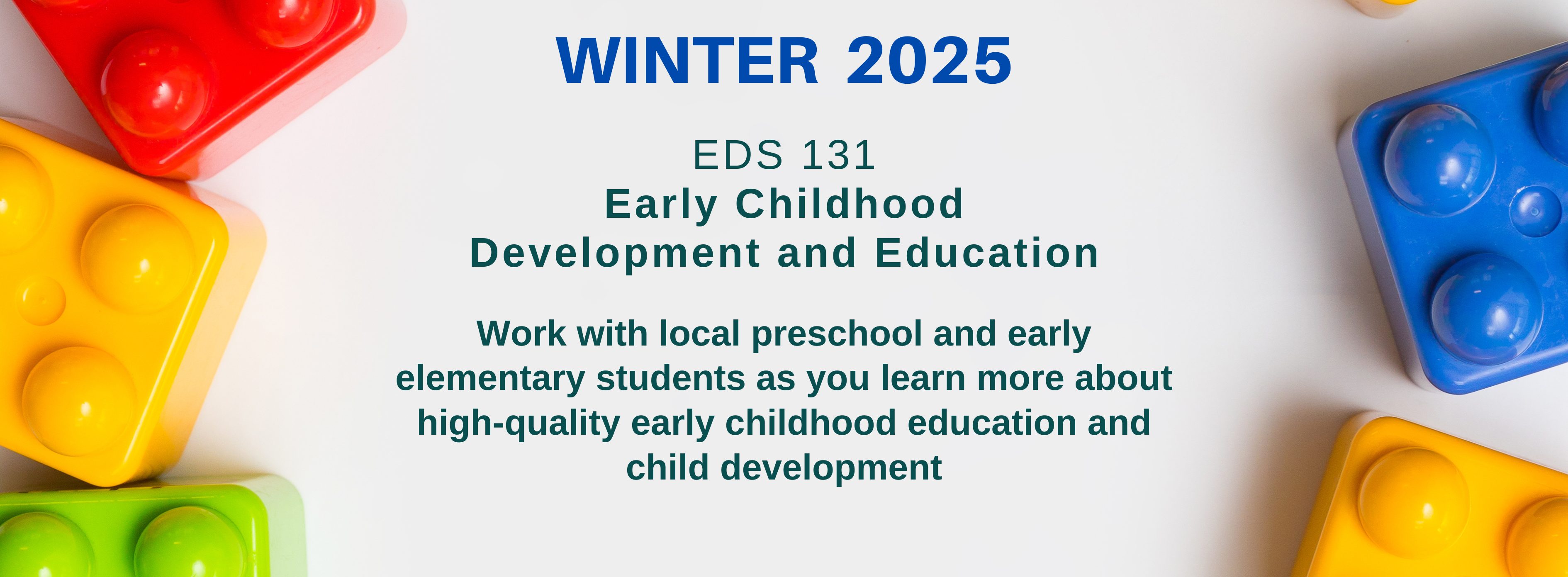 EDS 131 Early Childhood course title